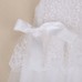 Sweet Round Neck Sleeveless Solid Color Lace Gauze Baby Girls Dress