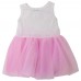 Cute Round Collar Sleeveless Colorful Petals Baby Girls Gauze Vest Dress