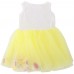 Cute Round Collar Sleeveless Colorful Petals Baby Girls Gauze Vest Dress