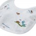 5pcs Sweet Collarless Long Sleeve Animal Print Cotton Underwear Cap Bib for Newborn Babies