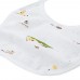 5pcs Sweet Collarless Long Sleeve Animal Print Cotton Underwear Cap Bib for Newborn Babies