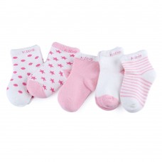 5 Pairs / Lot Baby Cotton Lovely Moon Stars Printed Socks