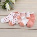 5 Pairs / Lot Baby Cotton Lovely Moon Stars Printed Socks