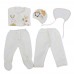 5pcs Cute Cartoon Pattern Comfortable Clothing Set for Newborn Babies