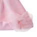 2pcs Sweet Jewel Collar Long Sleeve Gauze Flower Decorated Newborn Babies Jumpsuit with Hat
