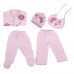 5pcs Cartoon Print Cotton Clothing Set for Newborn Babies