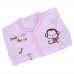 Cute Round Collar Cartoon Pattern Cotton Clothing Set for Newborn Babies