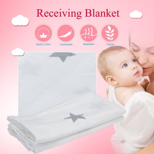 Baby Infant Star Type Cotton Swaddle Cloth Receiving Blanket