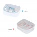 7pcs/set Professional Good Quality Adorable Children Baby Grooming Set Nail File Finger Toothbrush Round Head Scissors Nail Clipper Hair Brush Comb with Storage Bag