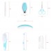 7pcs/set Professional Good Quality Adorable Children Baby Grooming Set Nail File Finger Toothbrush Round Head Scissors Nail Clipper Hair Brush Comb with Storage Bag