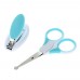 7pcs/set Professional Good Quality Adorable Children Baby Grooming Set Nail File Finger Toothbrush Round Head Scissors Nail Clipper Hair Brush Comb with Storage Bag