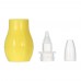 Baby Silicon Nasal Aspirator Nose Cleaner Snot Sucker Booger Suction Bulb Syringe For Baby Infant Newborn Reusable BPA Free Yellow