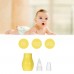 Baby Silicon Nasal Aspirator Nose Cleaner Snot Sucker Booger Suction Bulb Syringe For Baby Infant Newborn Reusable BPA Free Yellow