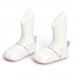 New Baby Girl Infant First Walkers Shoes Buckle Genuine Leather Shoes Soft Sole Anti-slip with Lace Bow Socks