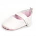 New Baby Girl Infant First Walkers Shoes Buckle Genuine Leather Shoes Soft Sole Anti-slip with Lace Bow Socks