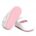 New Baby Girl Infant First Walkers Shoes Buckle Genuine Leather Shoes Soft Sole Anti-slip with Lace Bow Socks