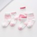 5 Pack Baby Sports Socks Unisex Cotton Anklet Socks For Infant Toddler Kids Boy Girl For 1-3 Year Blue S