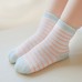 5 Pack Baby Sports Socks Unisex Cotton Anklet Socks For Infant Toddler Kids Boy Girl For 1-3 Year Blue S