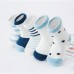 5 Pack Baby Sports Socks Unisex Cotton Anklet Socks For Infant Toddler Kids Boy Girl For 1-3 Year Blue S