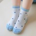 5 Pack Baby Sports Socks Unisex Cotton Anklet Socks For Infant Toddler Kids Boy Girl For 1-3 Year Blue S