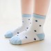 5 Pack Baby Sports Socks Unisex Cotton Anklet Socks For Infant Toddler Kids Boy Girl For 1-3 Year Blue S