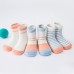 5 Pack Baby Sports Socks Unisex Cotton Anklet Socks For Infant Toddler Kids Boy Girl For 1-3 Year Blue S