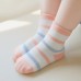 5 Pack Baby Sports Socks Unisex Cotton Anklet Socks For Infant Toddler Kids Boy Girl For 1-3 Year Blue S