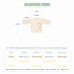 5Pcs Baby Clothes Set Unisex 100% Cotton Baby Suit Long Sleeve Tops & Long Pants & Hat & Bib Gift Set For Baby Girl Boy 6-12M Beige