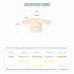 5Pcs Baby Clothes Set Unisex 100% Cotton Baby Suit Long Sleeve Tops & Long Pants & Hat & Bib Gift Set For Baby Girl Boy 6-12M Beige