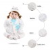 16Pcs Newborn Baby Clothes Set Unisex 100% Cotton Babysuit Long Sleeve Tops & Long Pants Newborn Baby Essentials Gift Set For Baby Girl Boy 0-3M Pink