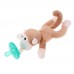 Infant Baby Silicone Pacifiers with Plush Animal Toy Baby Nipples