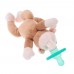 Infant Baby Silicone Pacifiers with Plush Animal Toy Baby Nipples