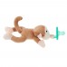 Infant Baby Silicone Pacifiers with Plush Animal Toy Baby Nipples