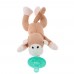 Infant Baby Silicone Pacifiers with Plush Animal Toy Baby Nipples