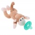 Infant Baby Silicone Pacifiers with Plush Animal Toy Baby Nipples