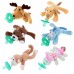 Infant Baby Silicone Pacifiers with Plush Animal Toy Baby Nipples