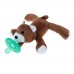 Infant Baby Silicone Pacifiers with Plush Animal Toy Baby Nipples