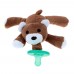 Infant Baby Silicone Pacifiers with Plush Animal Toy Baby Nipples