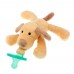 Infant Baby Silicone Pacifiers with Plush Animal Toy Baby Nipples