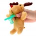 Infant Baby Silicone Pacifiers with Plush Animal Toy Baby Nipples
