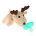 Infant Baby Silicone Pacifiers with Plush Animal Toy Baby Nipples