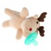 Infant Baby Silicone Pacifiers with Plush Animal Toy Baby Nipples