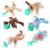 Infant Baby Silicone Pacifiers with Plush Animal Toy Baby Nipples