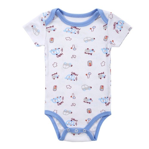 Baby Rompers Bodysuit 100% Cotton Short Sleeve Unisex Newborn Baby Clothing 0-3M