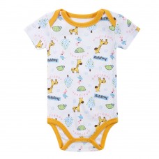 Baby Rompers Bodysuit 100% Cotton Short Sleeve Unisex Newborn Baby Clothing 0-3M