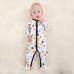 Baby Coveralls Rompers Set Unisex 100% Cotton Jumpsuit Footsies Clothing For Newborn Baby Infant 0-3M