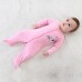 3pcs Baby Coveralls Rompers Set 100% Cotton Jumpsuit Footsies Clothing For Newborn Baby Infant Girl 0-3M