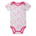 5pcs Baby Rompers Set Bodysuit 100% Cotton Short Sleeve Baby Clothing For Newborn Baby Infant Girl 0-3M