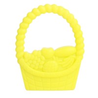 100% Food Grade Silicone Hand Held Chewable Basket Teether Teething Pendant for Necklace Chew Baby Toddler Soothing Nursing Jewelry Toy BPA Free DIY